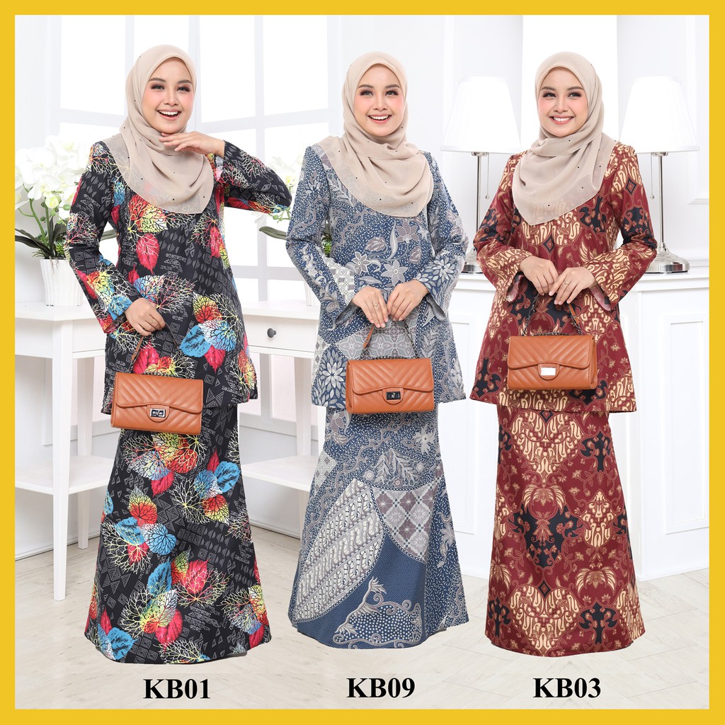 Kebaya modern dengan sentuhan baju kurung ini tampak begitu elegan dipasangkan dengan kain satin. Baju Kurung Moden 1 0 Shemar Collections Muslimah Kurung Batik Printed Kb01 Kb10 Shopee Malaysia