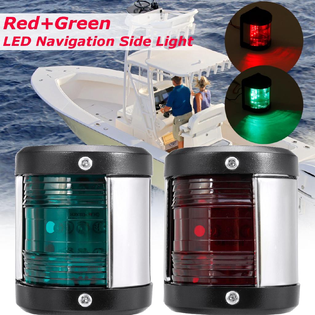 When only a green light is visible, you are approaching the starboard side of a . 2pcs Boat Navigation Light Green And Red Marine Led Starboard And Port Side Lig Shopee Malaysia