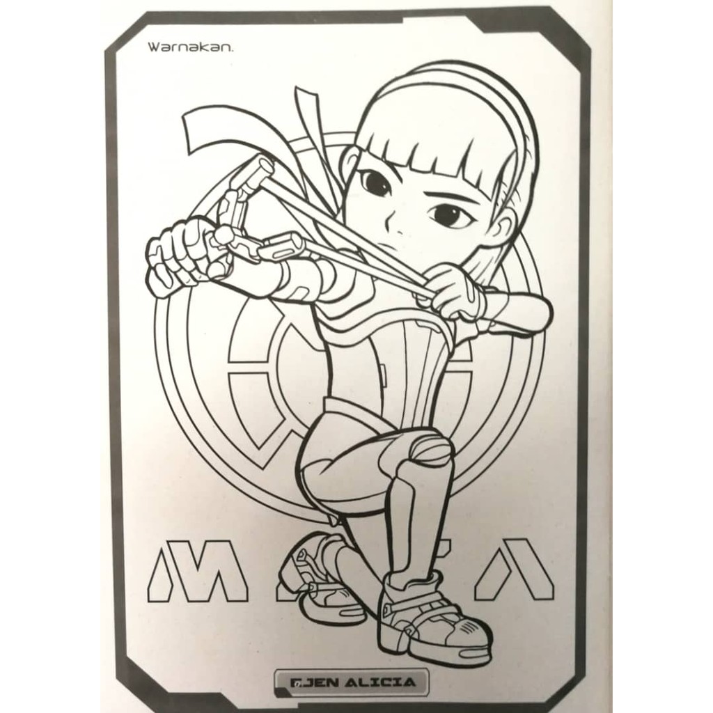 Gambar Lukisan Kartun Ejen Ali : Bakar From Ejen Ali Coloring Page Free Printable Coloring Pages For Kids