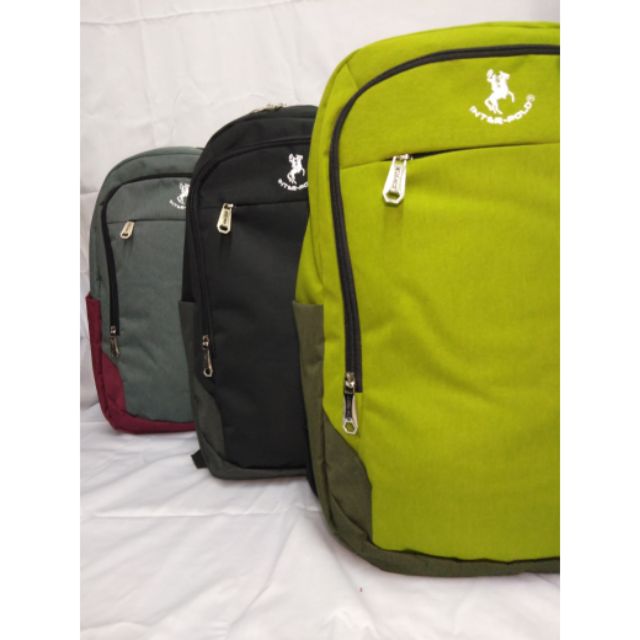 Inter Polo Ready Stock Backpack Laptop Bag Shopee Malaysia