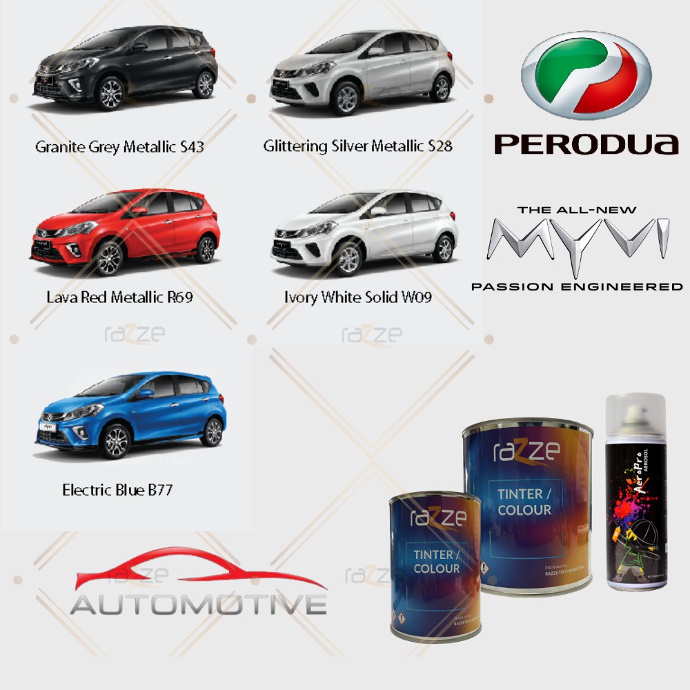 We may earn money from the links o. Perodua Myvi 2k Basecoat System Colour Mix Original Oem Aerosol Razze Shopee Malaysia