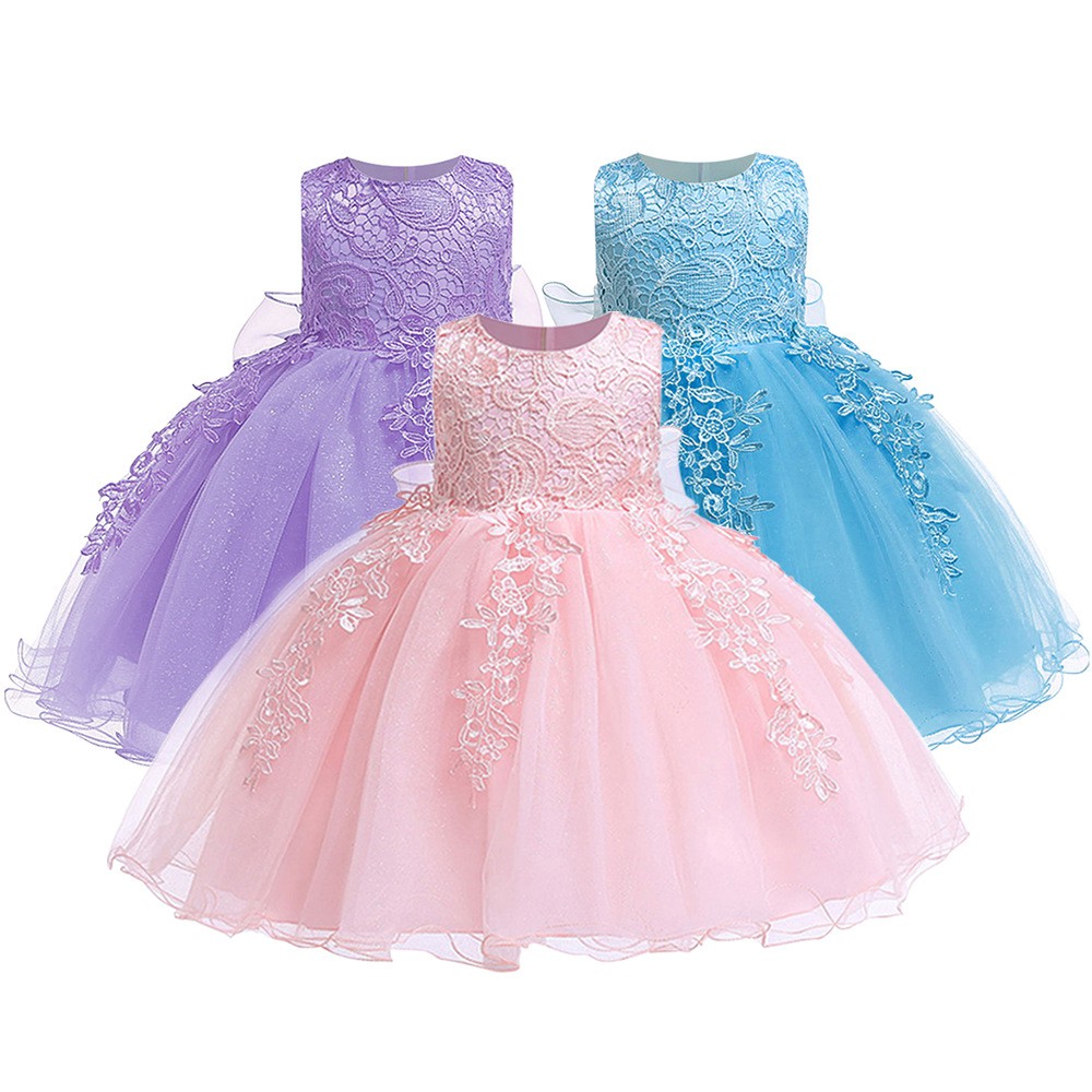 Baby Girl Dress 2019 Christmas Clothes Lace Tutu Dress Infant Party Dresses For Baby Girl First 1 Year Birthday Dresses Shopee Malaysia