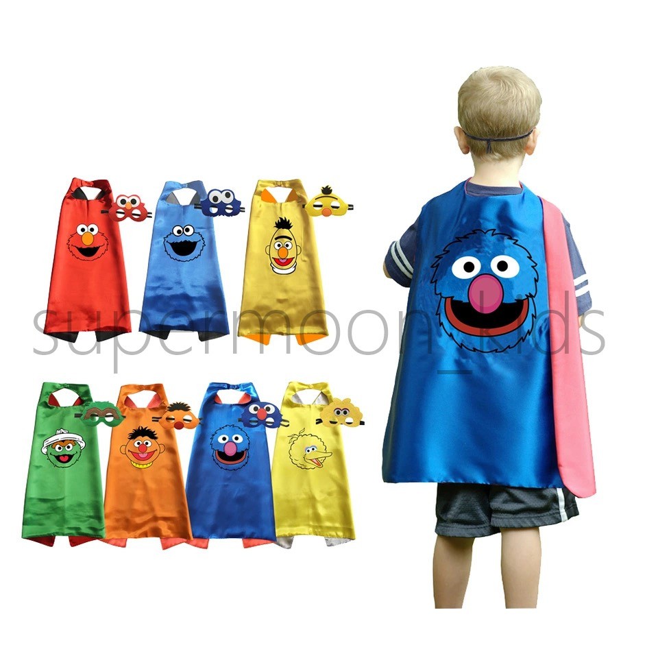 Sesame Street Costumes For Kids Birthday Party Favor Big Bird Elmo Oscar Cos Shopee Malaysia