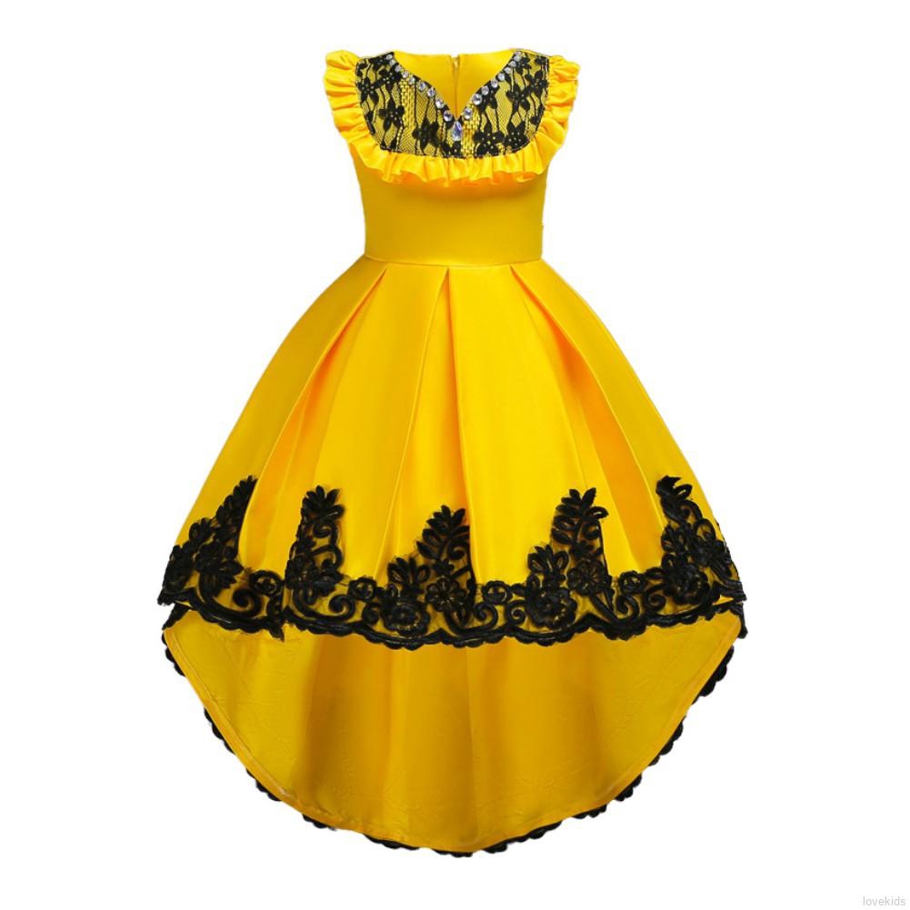2 15yrs Princess Flower Girl Summer Wedding Birthday Party Dresses Prom Designs Shopee Malaysia