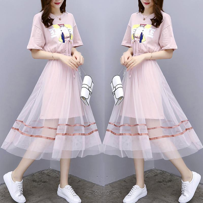2019 Junior High School Dresses 12 14 Year Old Summer Middle Skirt Xia 13 15 Less Girls Clothes 16 Korean Edition Shopee Malaysia