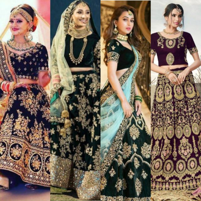 Bollywood Bridal Wedding Dinner Indian Fashion Wear Shopee Malaysia