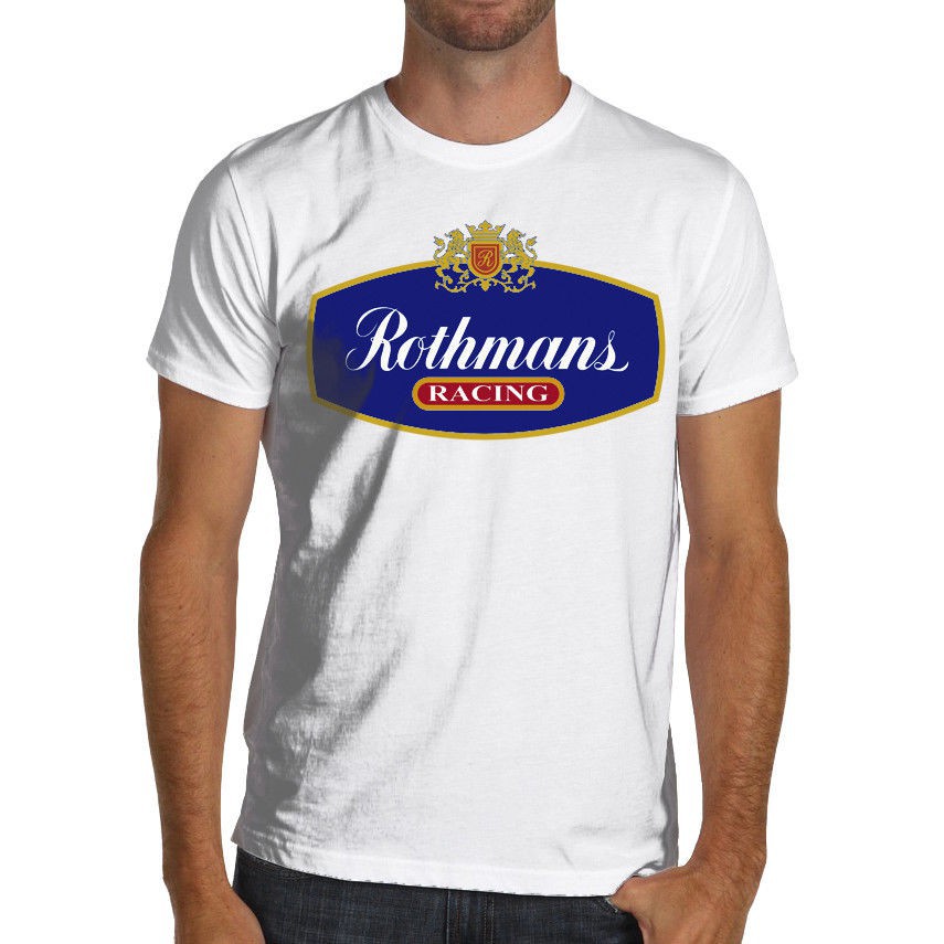Printed Men T Shirt Rothmans Racing Retro Classic Williams F1 Ayrton