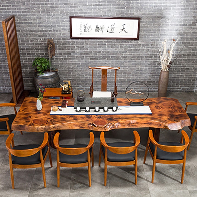 New Chinese Style All Solid Wood Tea Table Table And Chair Combination Tea Shop Talks About Tea Making Table Antique Kung Fu Zen Meaning Large Plate Tea Table Shopee Malaysia