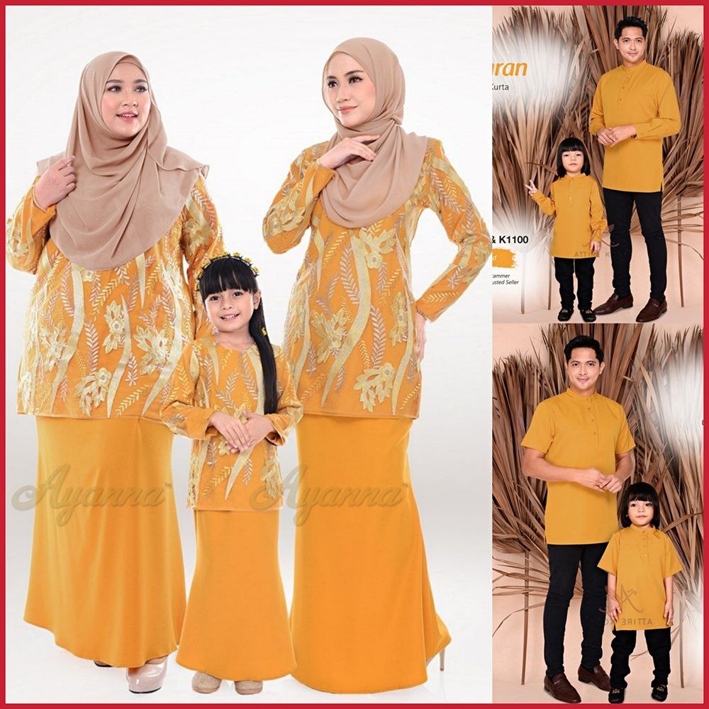 Set baju kurung siti nurbaya. Set Family Gold Baju Sedondon Ibu Ayah Anak Baju Kurung Baju Melayu Kurta Jubah Set Keluarga Baju Raya 2022 Shopee Malaysia