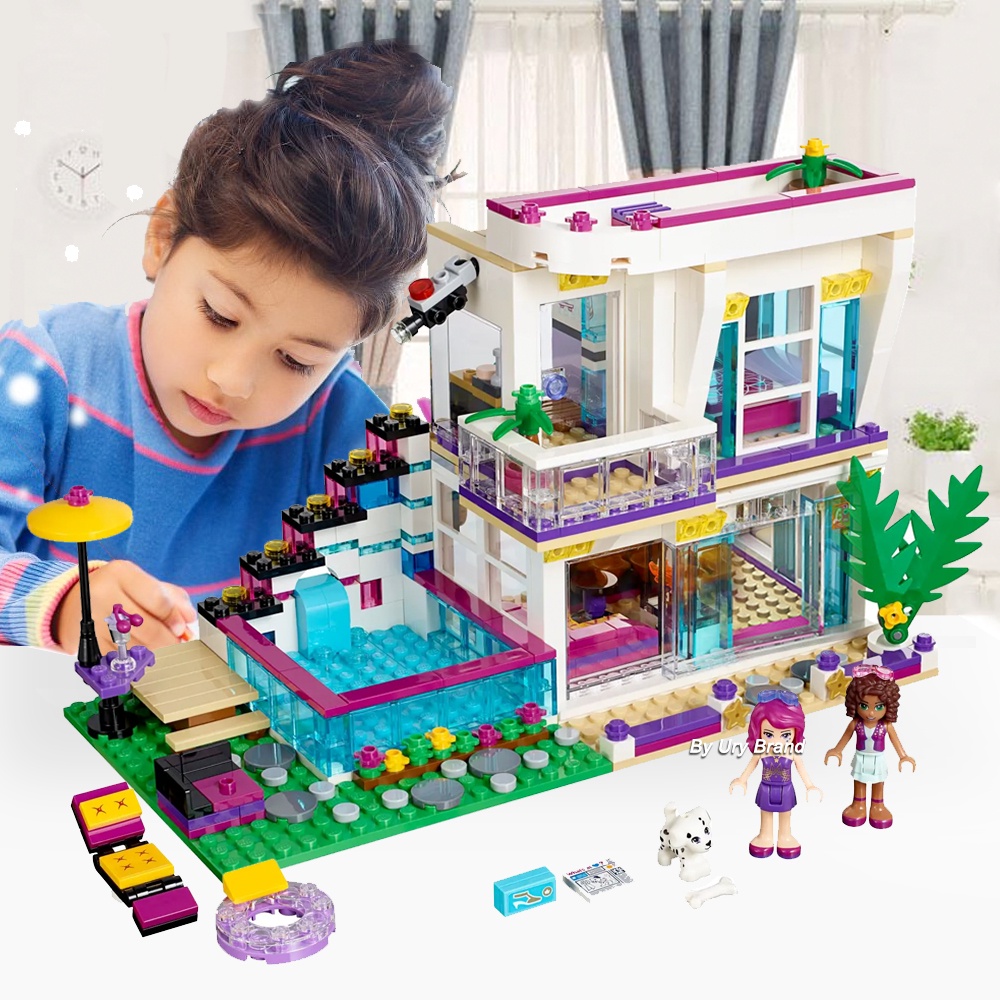 Turn your living room into a lovely space that's relaxing yet functional by selecting the right lighting. Lepin Compatible Lego Friends Series For Girls Birthday Gift House Compatible Lego Friends Girl Series Livi S Pop Star House Tv Rabbit Kitchen Living Room Garden Building Blocks Diy Toys Birthday Gifts For