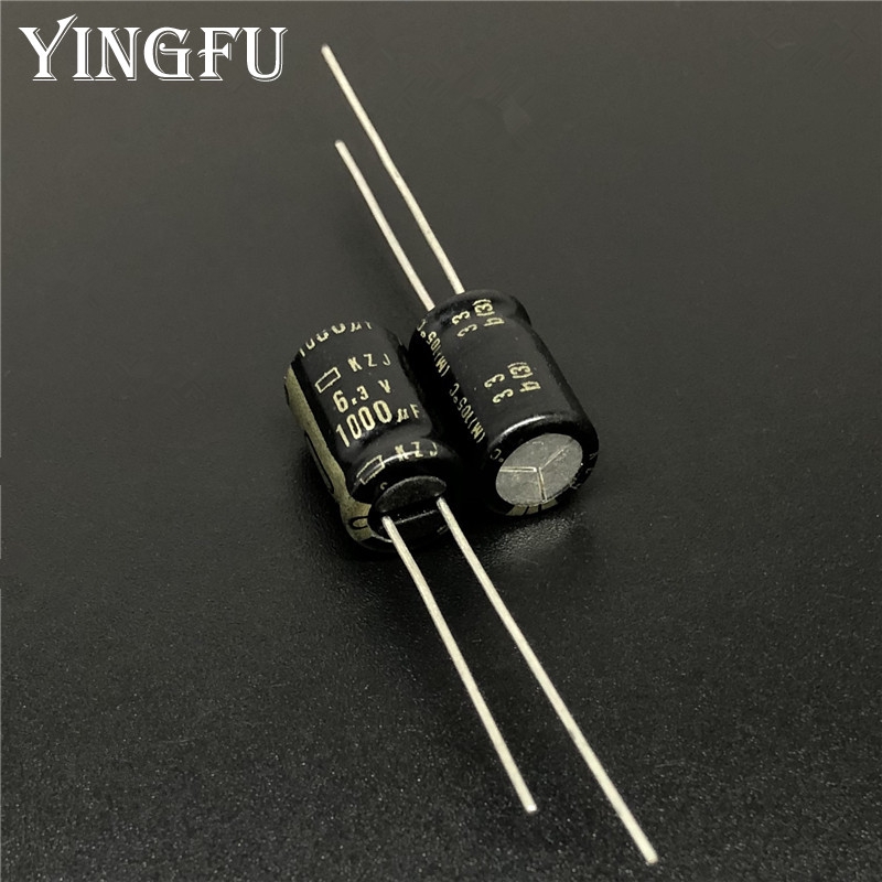 10pcs 50pcs 1000uf 6 3v Ncc Kzj Series 8x11 5mm 6 3v1000uf Ultra Low Esr Electrolytic Capacitor
