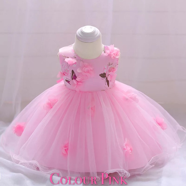 1 3 Years Korean Baby Girl Dress Birthday Princess Dress Shopee Malaysia