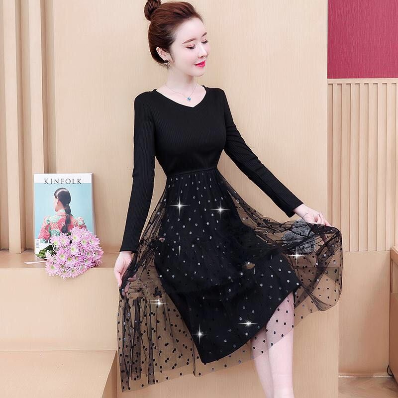 Big Yards Covered 2020 New Age Season Outfit Fat Belly Dress Mm Long Sleeve Render Net Veil In Children Shopee Malaysia