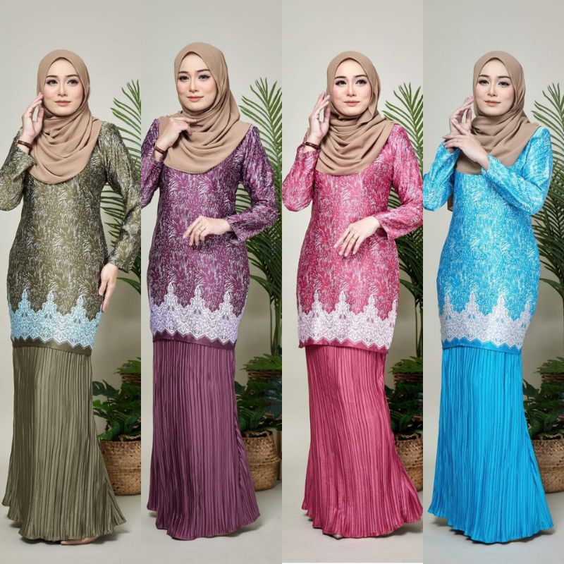 Banyak sangat koleksi fashion baju kurung moden terkini sampai pening nak pilih! Baju Kurung Moden Kain Pleated Shopee Malaysia