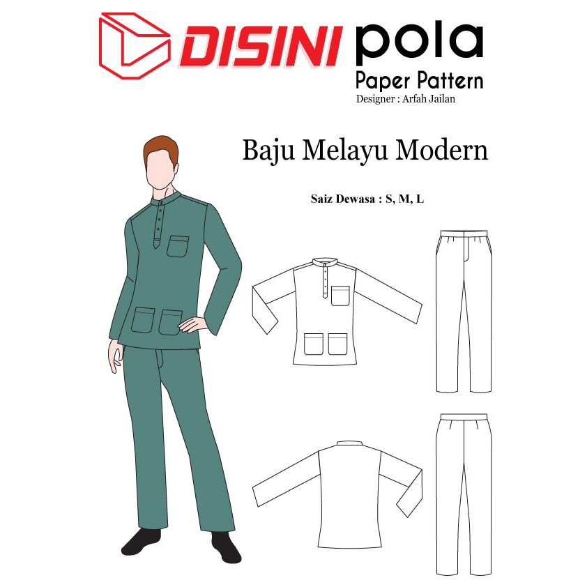 Begini cara mengukur badan untuk menentukan ukuran baju pria dan wanita serta . 25 Trend Terbaru Cara Buat Pola Baju Melayu Slim Fit Lamaz Morradean