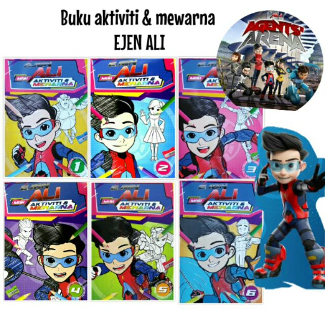 Search results for buku mewarna in books & magazines | carousell malaysia. Ejen Ali Buku Aktiviti Mewarna Kanak Kanak Agent Ali Colouring Book Shopee Malaysia