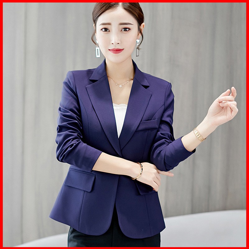 Ready Stock Women Formal Suits Blazer Women Business Attire Korean Style Women Clothes Women Grey Suits Blazer Shopee Malaysia