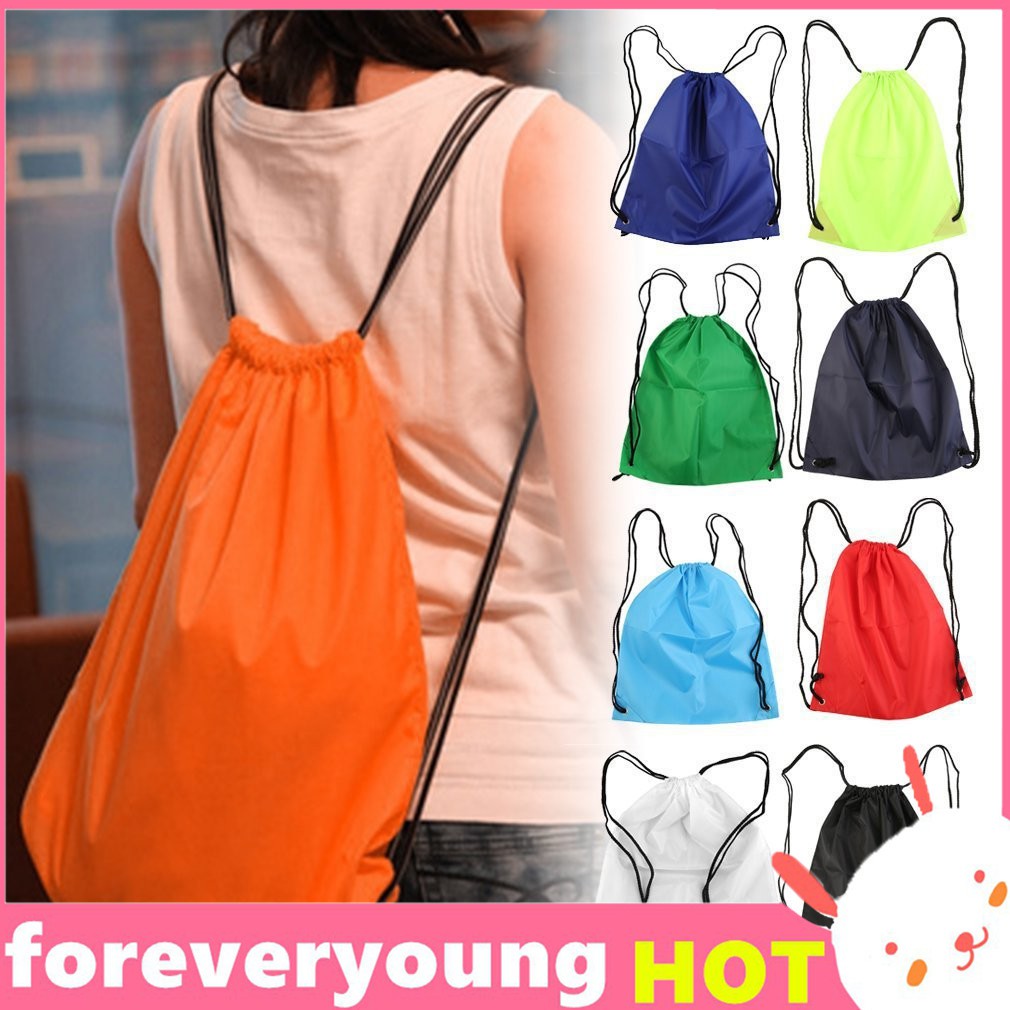 Fy Premium School Drawstring Duffle Bag Sport Gym Swim Dance Shoe Backpack Shopee Malaysia