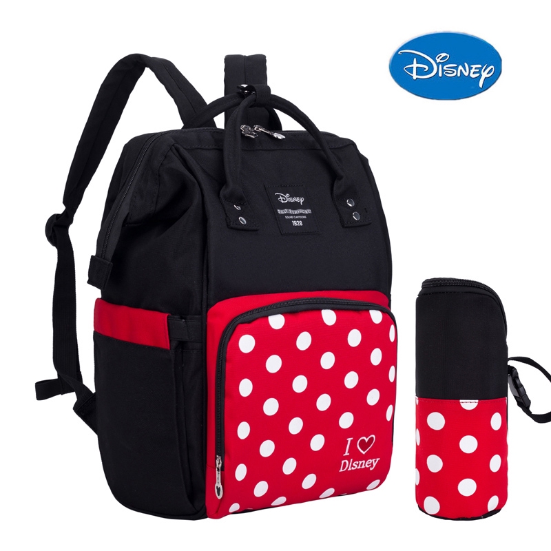 Diaper Bag Backpack Disney Mini Mouse Mickey Mouse Waterproof Nursing Nappy Bag Shopee Malaysia