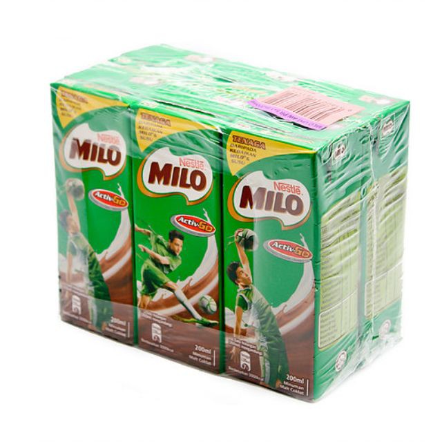 Namun pada perjalanannya, susu milo di indonesia juga dibuat dalam bentuk cair atau minuman ready to drink yang dikemas dalam kemasan kotak . Air Kotak Milo 6 X 200ml Shopee Malaysia