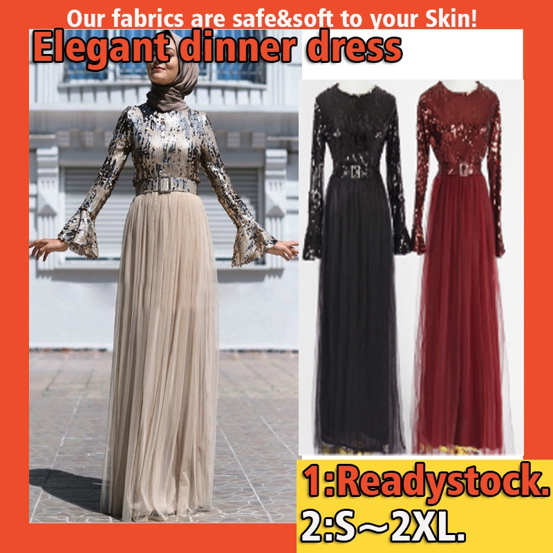 Weimei Jubah Arab Women Dress Plus Size Baju Kurung Fashion Kaftan Women Muslimah Dress Dinner Skirt Kafatan Long Dress Shopee Malaysia