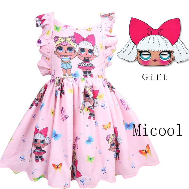 Kids Girls Lol Surprise Dolls Party Dress Halloween Costume Birthday Dinner Shopee Malaysia