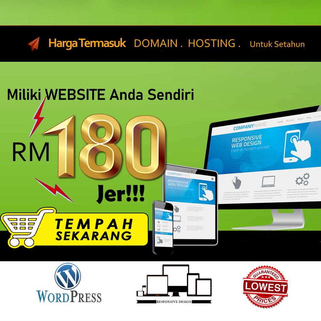 Kami percaya tiada syarikat hosting di malaysia yang menyediakan ketiga2 software berbayar berlesen seperti rvsite builder, installatron, dan softaculous dengan bayaran langganan hosting serendah rm30/setahun. Murah Miliki Website Individu Atau Syarikat Hanya Rm180