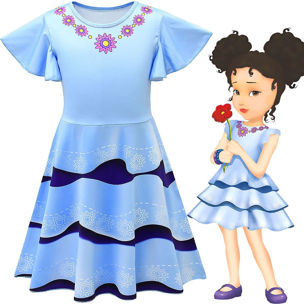 Kids Girls Beautiful Fancy Nancy Dress Party Pageant Princess Dress Wedding Bridesmaid Ball Blue Dress For 2 10 Years Shopee Malaysia