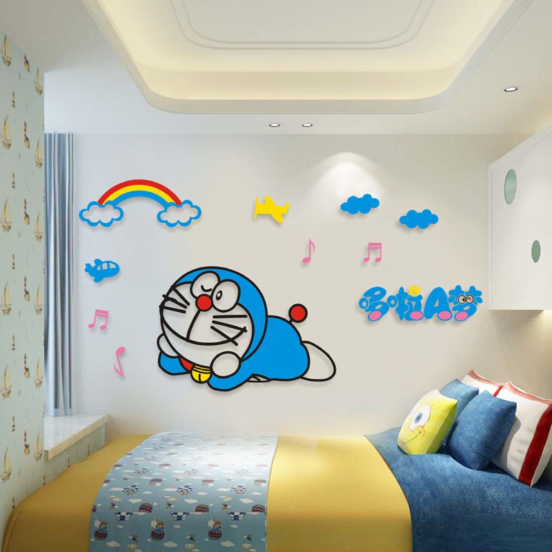 Aliexpress.com : Buy Removable PVC Doraemon Cartoon Wall ...