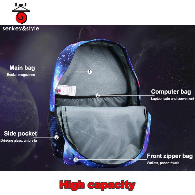 Luminous Backpack Teenager Waterproof Starry Sky Bags For Teenager Laptop Bags Shopee Malaysia