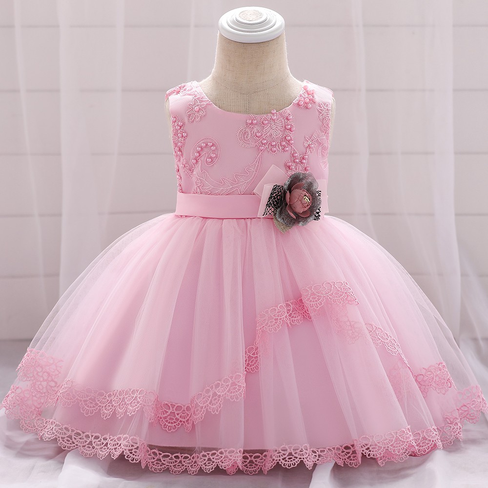 0 2 Years Baby Flower Girl Dress Wedding L1886xz Shopee Malaysia