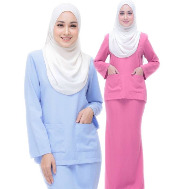 Shamsiah, sanin (1990) kain sari menarik dibuat baju kurung moden. BAJU KURUNG MODEN-BAJU KURUNG KEDAH BERPOKET MINI KURUNG BAJU RAYA PLAIN IRONLESS KAIN A CUT