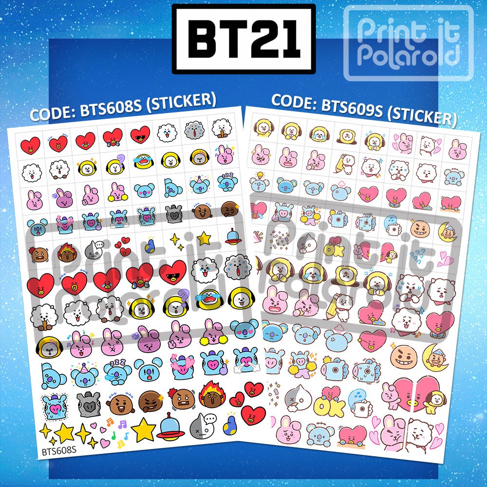 sticker bts a6 bt21 emoji emoticon stickers line friends