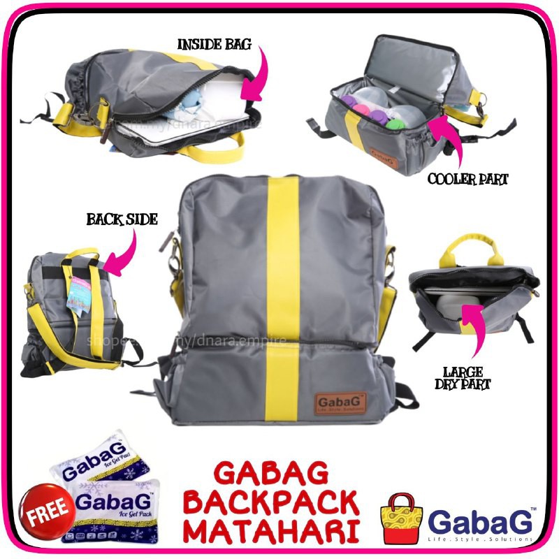 Cooler Bag Gabag Matahari Backpack Series Free Gabag Ice Pack Shopee Malaysia