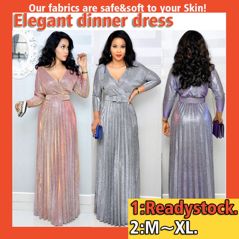 Weimei Baju Kaftan Long Jubah Women Dinner Dress Wedding Dress Evening Gown Long Skirt Baju Kurugn Kafatanbaju Kelawar Shopee Malaysia