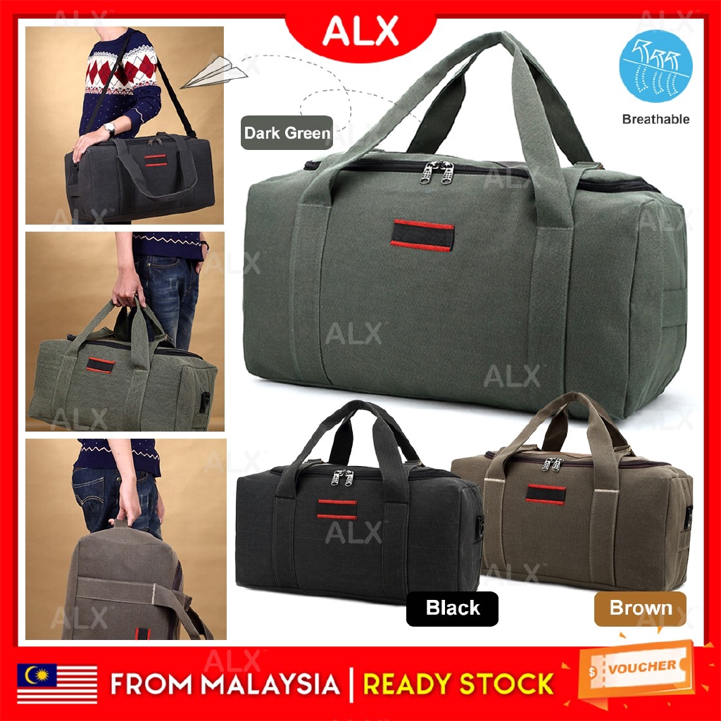 Alx Korean Extra Large 56l Sports Canvas Army Military Attack Tactical Backpack Outdoor Travel Bag Duffle Bag Shopee Malaysia