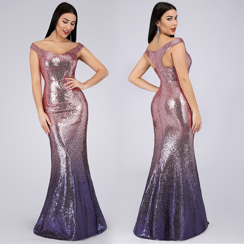 Ever Pretty Off Shoulder Long Sequin Formal Dinner Evening Dinner Gown Party Maxi Dress 9998 Shopee Malaysia