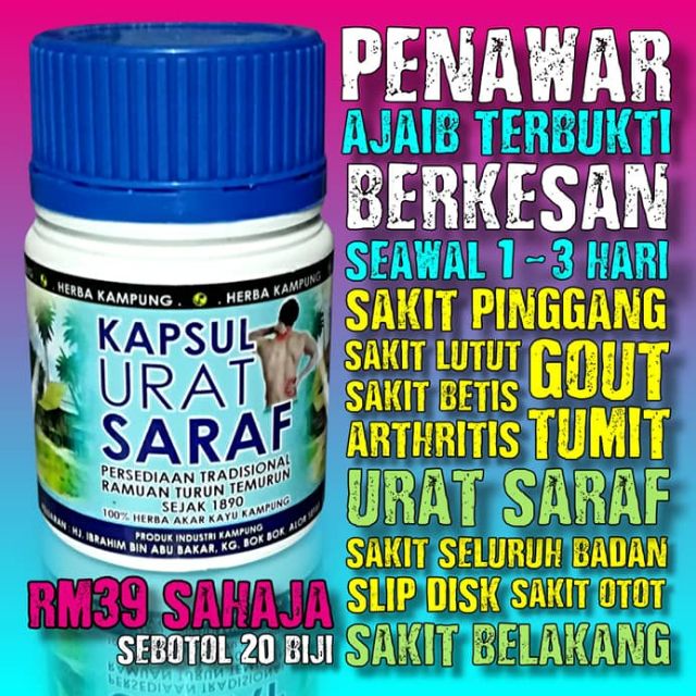 Kapsul Urat Saraf Ori Shopee Malaysia