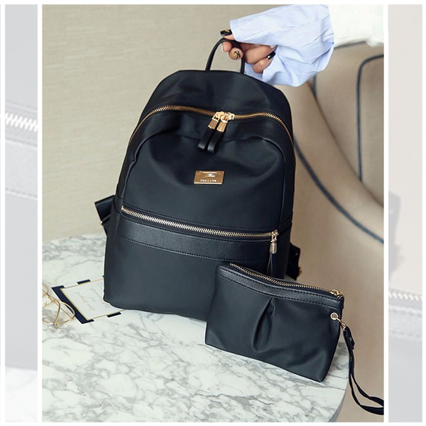 Cuteborong Metal Tag 2 In 1 Backpack Shoulder Bag Pack Beg Tote Purse Travel Shopee Malaysia