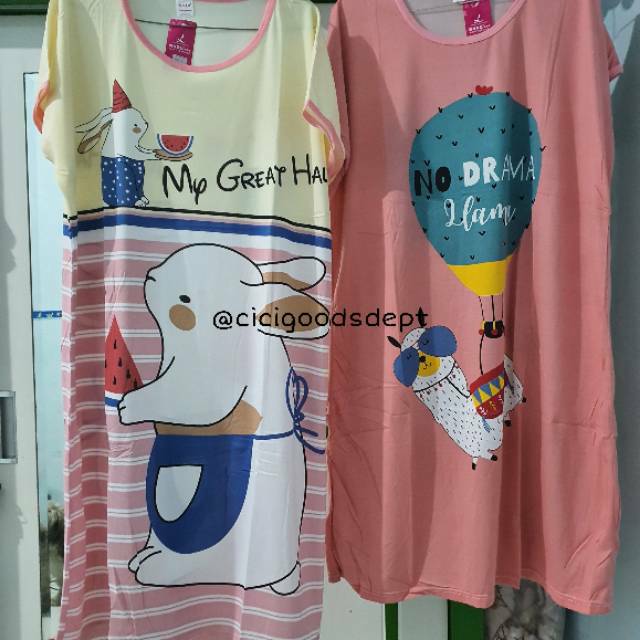 Daster Spandex Import Women S Motif Jumbo Big Size Murah Cici Goods Shopee Malaysia