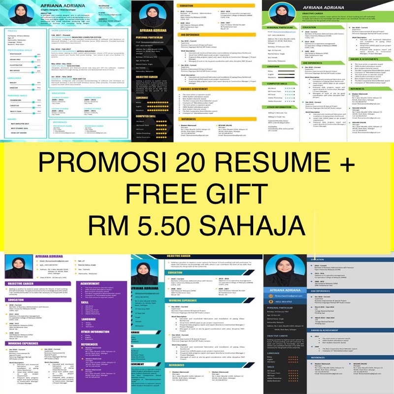 You want to land that job, so look good on paper; Buy Promosi Pakej 20 Templet Resume Cover Letter Tips Microsoft Word Seetracker Malaysia