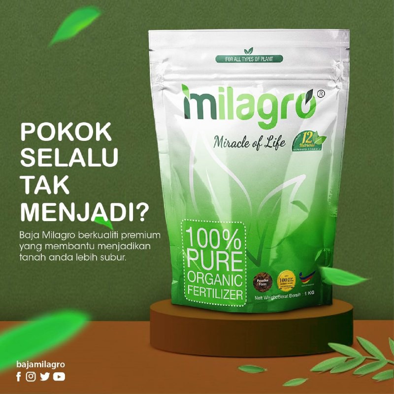 Ready stock baja milagro 100% organik produk details: Baja Organik Untuk Tanaman Sayuran Murryshe