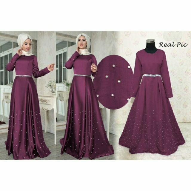 Maserati Maxi Dress Majlis Formal Dinner Shopee Malaysia