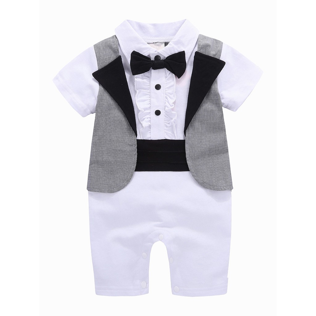 Little Boys Fashion Kids Clothes Birthday Party Siamese Clothing Shopee Malaysia