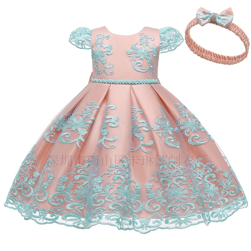 New Baby Girls Dress Baptism Dresses For Girls Birthday Lace Party Wedding Christening Baby Girl Infant Formal Dress Clothing Embroidered Dress Shopee Malaysia