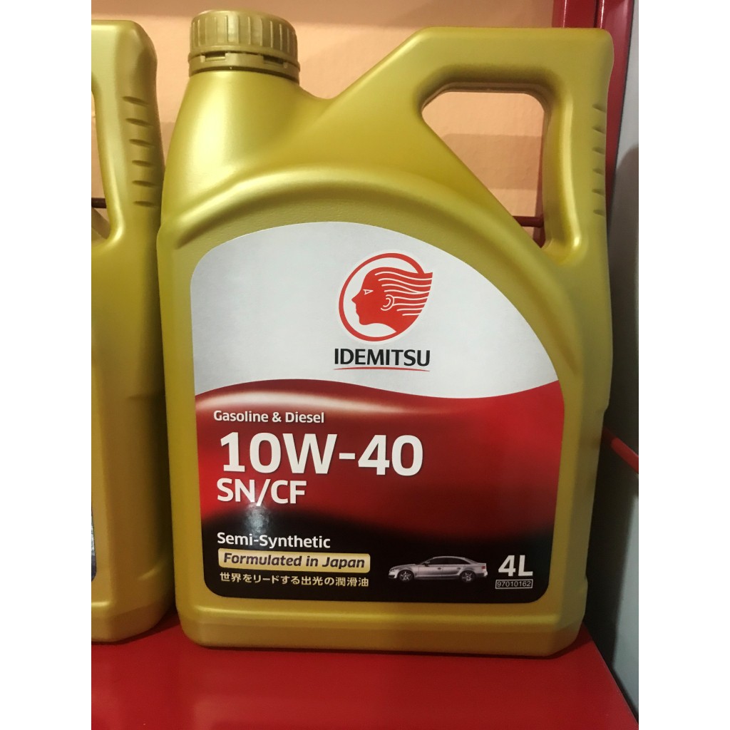 Idemitsu semi-synthetic 10w40 engine oil 4l