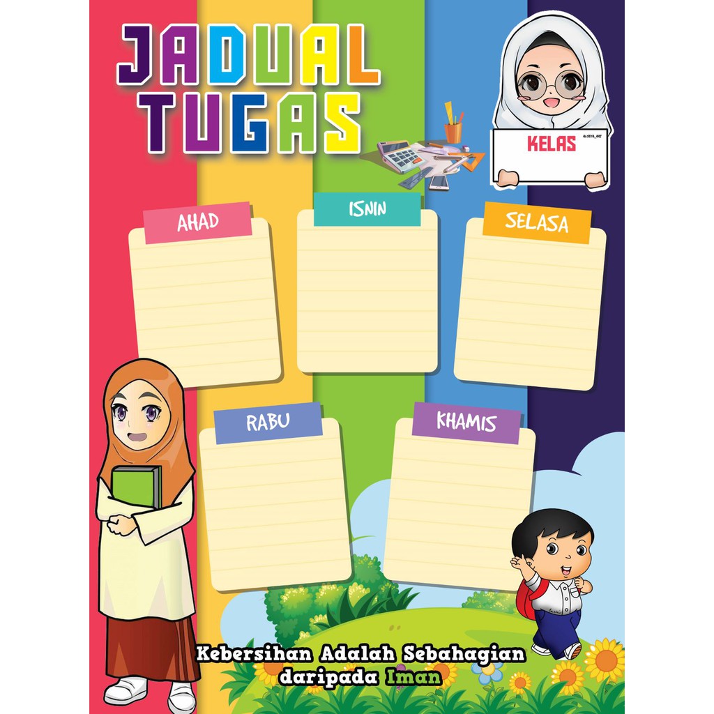 Jadual waktu kelas , carta organisasi , tugasan pink . Buy Ready Stok Free Gift Set Kelas Ceria Pak 21 Color Seetracker Malaysia