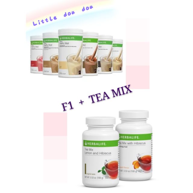 Herbalife F1 Formula 1 Tea Mix With Hibiscus