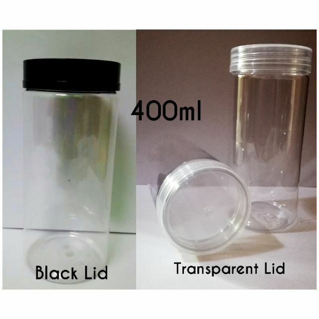 Malah ianya lebih ringan dan mudah untuk anda bawa ke tempat jualan. Ready Stok 400ml Balang Plastik Tutup Hitam Clear Pet Plastic Jar With Black Transparent Lid 400ml Shopee Malaysia