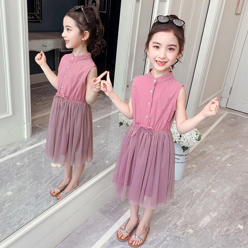 Leaf T G Girl Dresses Girl Dress Princess Girls Skirt Baby Dresses Fashion Birthday Dress Baby Clothing Kids Cloths Party Dress Children S Dresses Pink Gauze Dresses Pakaian 3 15 Years Old Shopee Malaysia